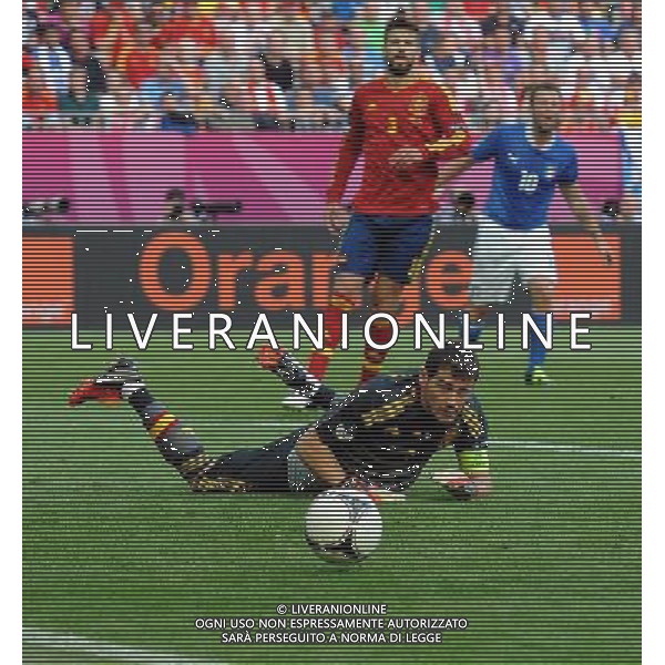 Campionati Europei UEFA 2012 Polonia/Ucraina Gruppo C Danzica (Polonia) - 10.06.2012 Spagna-Italia Nella Foto:Casillas Iker /Ph.Vitez-Ag. Aldo Liverani