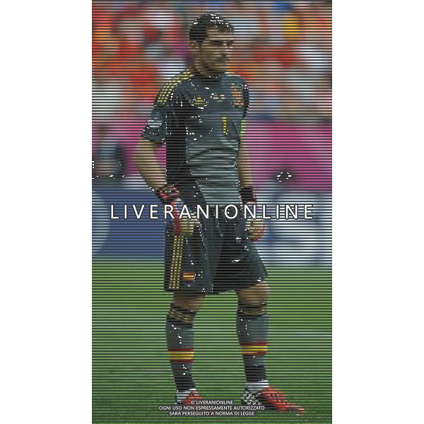 Campionati Europei UEFA 2012 Polonia/Ucraina Gruppo C Danzica (Polonia) - 10.06.2012 Spagna-Italia Nella Foto:Casillas Iker /Ph.Vitez-Ag. Aldo Liverani