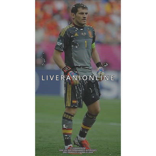 Campionati Europei UEFA 2012 Polonia/Ucraina Gruppo C Danzica (Polonia) - 10.06.2012 Spagna-Italia Nella Foto:Casillas Iker /Ph.Vitez-Ag. Aldo Liverani