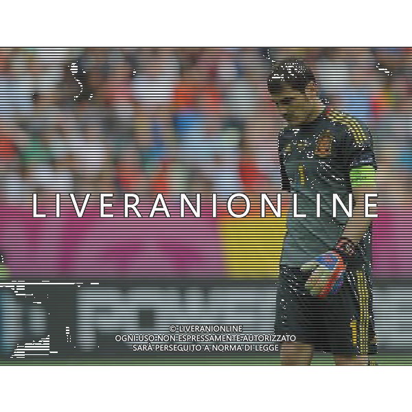 Campionati Europei UEFA 2012 Polonia/Ucraina Gruppo C Danzica (Polonia) - 10.06.2012 Spagna-Italia Nella Foto:Casillas Iker /Ph.Vitez-Ag. Aldo Liverani