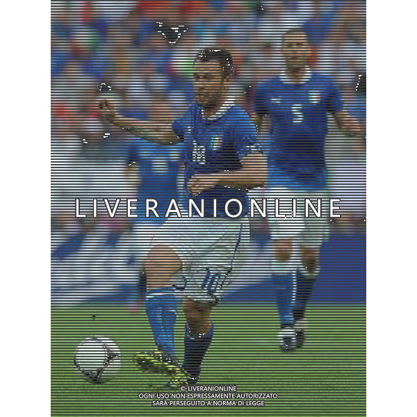 Campionati Europei UEFA 2012 Polonia/Ucraina Gruppo C Danzica (Polonia) - 10.06.2012 Spagna-Italia Nella Foto:Cassano Antonio /Ph.Vitez-Ag. Aldo Liverani