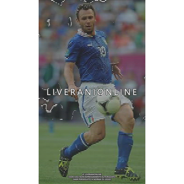 Campionati Europei UEFA 2012 Polonia/Ucraina Gruppo C Danzica (Polonia) - 10.06.2012 Spagna-Italia Nella Foto:Cassano Antonio /Ph.Vitez-Ag. Aldo Liverani