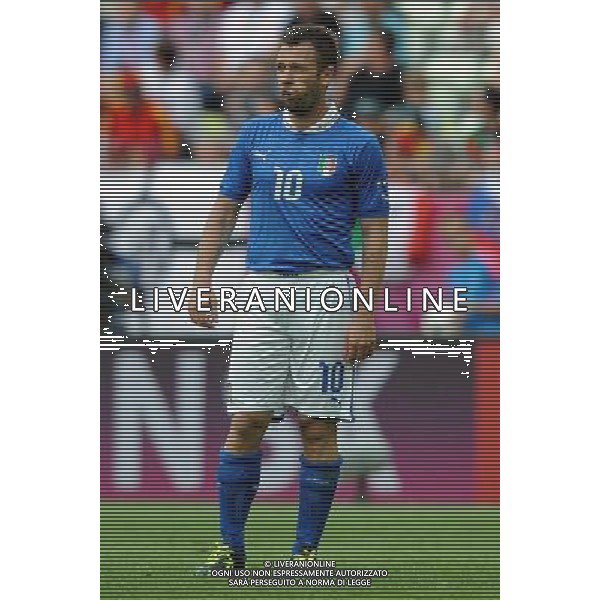 Campionati Europei UEFA 2012 Polonia/Ucraina Gruppo C Danzica (Polonia) - 10.06.2012 Spagna-Italia Nella Foto:Cassano Antonio /Ph.Vitez-Ag. Aldo Liverani