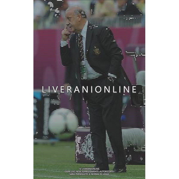 Campionati Europei UEFA 2012 Polonia/Ucraina Gruppo C Danzica (Polonia) - 10.06.2012 Spagna-Italia Nella Foto:Del Bosque Vicente /Ph.Vitez-Ag. Aldo Liverani