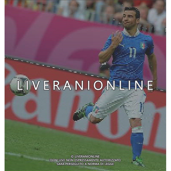 Campionati Europei UEFA 2012 Polonia/Ucraina Gruppo C Danzica (Polonia) - 10.06.2012 Spagna-Italia Nella Foto:Di Natale Antonio /Ph.Vitez-Ag. Aldo Liverani