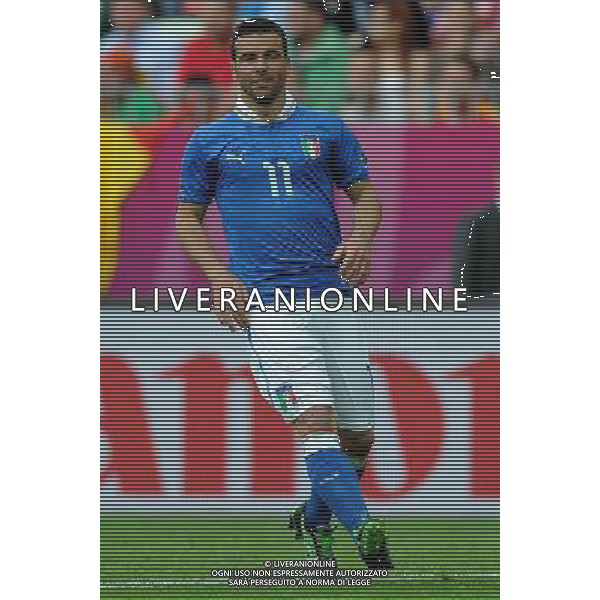 Campionati Europei UEFA 2012 Polonia/Ucraina Gruppo C Danzica (Polonia) - 10.06.2012 Spagna-Italia Nella Foto:Di Natale Antonio /Ph.Vitez-Ag. Aldo Liverani