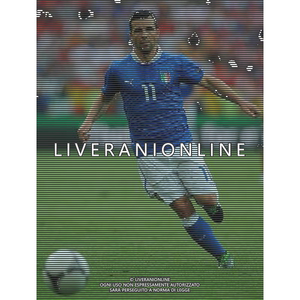 Campionati Europei UEFA 2012 Polonia/Ucraina Gruppo C Danzica (Polonia) - 10.06.2012 Spagna-Italia Nella Foto:Di Natale Antonio /Ph.Vitez-Ag. Aldo Liverani