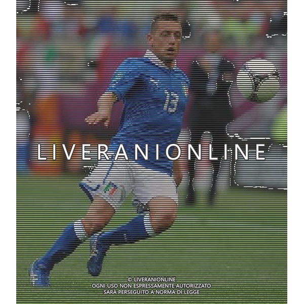 Campionati Europei UEFA 2012 Polonia/Ucraina Gruppo C Danzica (Polonia) - 10.06.2012 Spagna-Italia Nella Foto:Giaccherini Emanuele /Ph.Vitez-Ag. Aldo Liverani