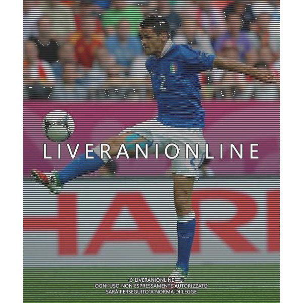 Campionati Europei UEFA 2012 Polonia/Ucraina Gruppo C Danzica (Polonia) - 10.06.2012 Spagna-Italia Nella Foto:Maggio Christian /Ph.Vitez-Ag. Aldo Liverani