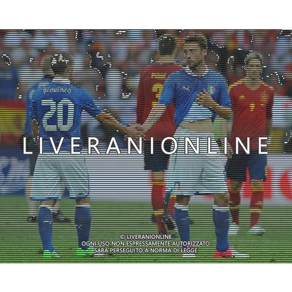 Campionati Europei UEFA 2012 Polonia/Ucraina Gruppo C Danzica (Polonia) - 10.06.2012 Spagna-Italia Nella Foto:Marchisio Claudio-Giovinco Sebastian /Ph.Vitez-Ag. Aldo Liverani