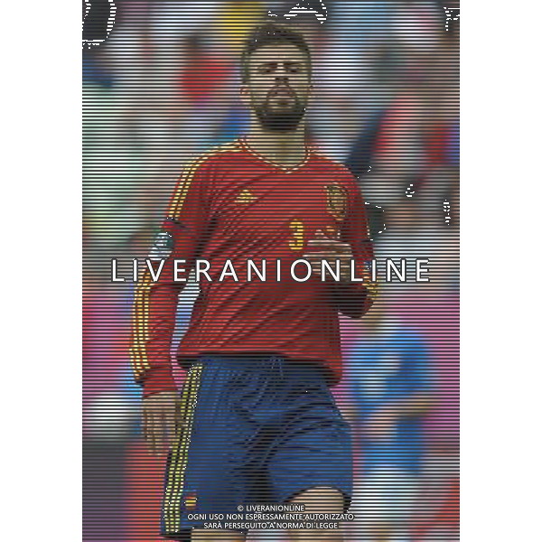 Campionati Europei UEFA 2012 Polonia/Ucraina Gruppo C Danzica (Polonia) - 10.06.2012 Spagna-Italia Nella Foto:Pique¨ Gerard /Ph.Vitez-Ag. Aldo Liverani