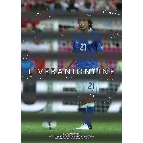 Campionati Europei UEFA 2012 Polonia/Ucraina Gruppo C Danzica (Polonia) - 10.06.2012 Spagna-Italia Nella Foto:Pirlo Andrea /Ph.Vitez-Ag. Aldo Liverani