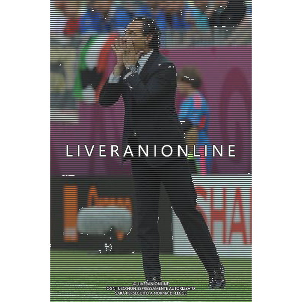 Campionati Europei UEFA 2012 Polonia/Ucraina Gruppo C Danzica (Polonia) - 10.06.2012 Spagna-Italia Nella Foto:Prandelli Cesare /Ph.Vitez-Ag. Aldo Liverani