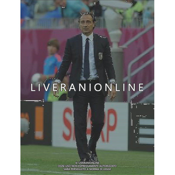 Campionati Europei UEFA 2012 Polonia/Ucraina Gruppo C Danzica (Polonia) - 10.06.2012 Spagna-Italia Nella Foto:Prandelli Cesare /Ph.Vitez-Ag. Aldo Liverani