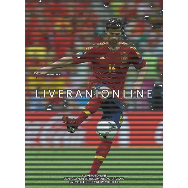 Campionati Europei UEFA 2012 Polonia/Ucraina Gruppo C Danzica (Polonia) - 10.06.2012 Spagna-Italia Nella Foto:Xabi Alonso /Ph.Vitez-Ag. Aldo Liverani