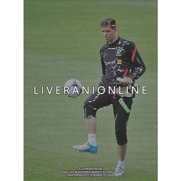 10.06.2012 WARSZAWA (WARSAW POLAND) STADION POLONII WARSZAWA PILKA NOZNA (FOOTBALL) UEFA EURO 2012 POLAND UKRAINE MISTRZOSTWA EUROPY W PILCE NOZNEJ POLSKA UKRAINA TRENING KADRY REPREZENTACJI POLSKI (POLAND NATIONAL FOOTBALL TEAM TRAINING IN WARSAW) N/Z WOJCIECH SZCZESNY FOTO NORBERT BARCZYK / PRESSFOCUS/NEWSPIX.PL --- Newspix.pl ALLENAMENTO POLONIA - AG ALDO LIVERANI SAS - ITALY ONLY - *** Local Caption *** .