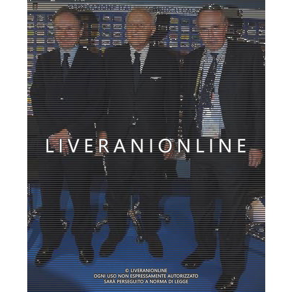 Campionati Europei UEFA 2012 Polonia/Ucraina Cracovia (Polonia) - 11.06.2012 Conferenza Stampa Nella Foto:il ministro dello sport Gnudi-abete-petrucci /Ph.Vitez-Ag. Aldo Liverani