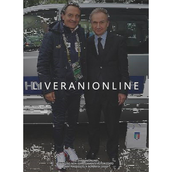 Campionati Europei UEFA 2012 Polonia/Ucraina Cracovia (Polonia) - 11.06.2012 Conferenza Stampa Nella Foto:prandelli-petrucci /Ph.Vitez-Ag. Aldo Liverani