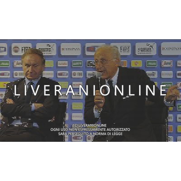 Campionati Europei UEFA 2012 Polonia/Ucraina Cracovia (Polonia) - 11.06.2012 Conferenza Stampa Nella Foto:il ministro dello sport Gnudi e petrucci /Ph.Vitez-Ag. Aldo Liverani