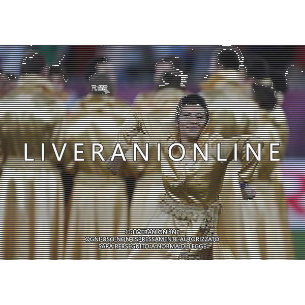 LWOW STADION OLIMPIJSKI 10.06.2012 EURO 2012 PILKA NOZNA GRUPA B NIEMCY - PORTUGALIA NZ OTWARCIE CEREMONIA DZIEWCZYNY FOT MICHAL NOWAK / NEWSPIX.PL LVIV OLYMPIC STADIUM 10.06.2012 EURO 2012 GROUP B GERMANY - PORTUGAL OPENING CEREMONY OF THE GAME MICHAL NOWAK / NEWSPIX.PL --- Newspix.pl /AG ALDO LIVERANI SAS - ITALY ONLY *** Local Caption *** .