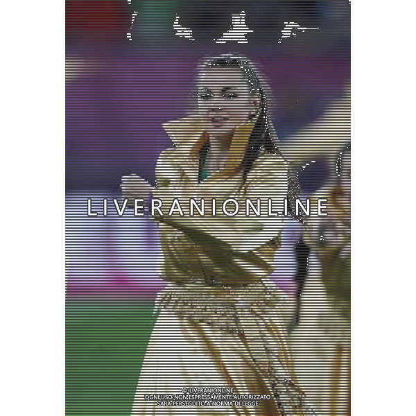 LWOW STADION OLIMPIJSKI 10.06.2012 EURO 2012 PILKA NOZNA GRUPA B NIEMCY - PORTUGALIA NZ OTWARCIE CEREMONIA DZIEWCZYNY FOT MICHAL NOWAK / NEWSPIX.PL LVIV OLYMPIC STADIUM 10.06.2012 EURO 2012 GROUP B GERMANY - PORTUGAL OPENING CEREMONY OF THE GAME MICHAL NOWAK / NEWSPIX.PL --- Newspix.pl /AG ALDO LIVERANI SAS - ITALY ONLY *** Local Caption *** .