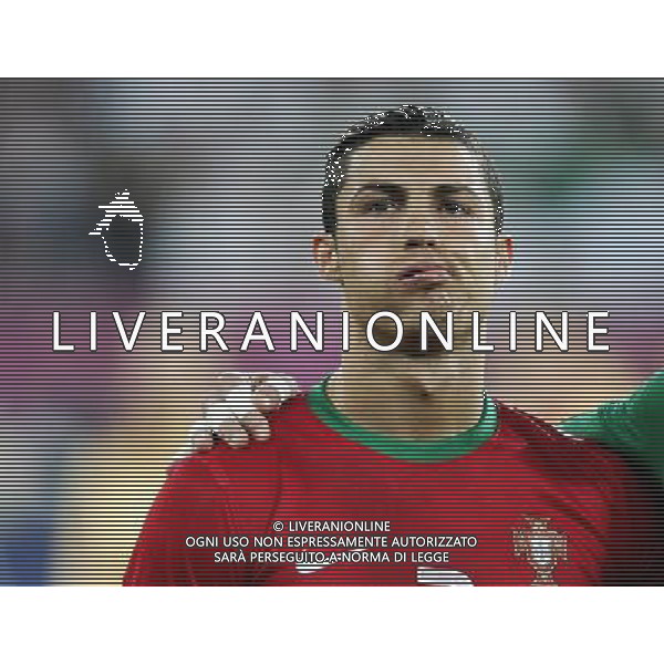 LWOW STADION OLIMPIJSKI 09.06.2012 EURO 2012 PILKA NOZNA GRUPA B NIEMCY - PORTUGALIA NZ CRISTIANO RONALDO POR FOT MICHAL NOWAK / NEWSPIX.PL LVIV OLYMPIC STADIUM 09.06.2012 EURO 2012 GROUP B GERMANY - PORTUGAL CRISTIANO RONALDO POR MICHAL NOWAK / NEWSPIX.PL --- Newspix.pl /AG ALDO LIVERANI SAS - ITALY ONLY *** Local Caption *** .