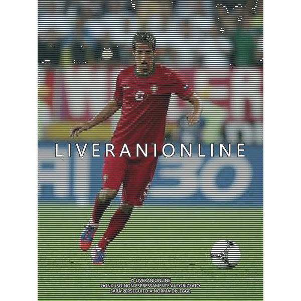 LWOW STADION OLIMPIJSKI 09.06.2012 EURO 2012 PILKA NOZNA GRUPA B NIEMCY - PORTUGALIA NZ FABIO COENTRAO POR FOT MICHAL NOWAK / NEWSPIX.PL LVIV OLYMPIC STADIUM 09.06.2012 EURO 2012 GROUP B GERMANY - PORTUGAL FABIO COENTRAO POR MICHAL NOWAK / NEWSPIX.PL --- Newspix.pl /AG ALDO LIVERANI SAS - ITALY ONLY *** Local Caption *** .