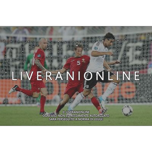 LWOW STADION OLIMPIJSKI 09.06.2012 EURO 2012 PILKA NOZNA GRUPA B NIEMCY - PORTUGALIA NZ FABIO COENTRAO POR SAMI KHEDIRA GER FOT MICHAL NOWAK / NEWSPIX.PL LVIV OLYMPIC STADIUM 09.06.2012 EURO 2012 GROUP B GERMANY - PORTUGAL FABIO COENTRAO POR SAMI KHEDIRA GER MICHAL NOWAK / NEWSPIX.PL --- Newspix.pl /AG ALDO LIVERANI SAS - ITALY ONLY *** Local Caption *** .