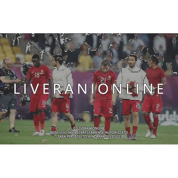 LWOW STADION OLIMPIJSKI 09.06.2012 EURO 2012 PILKA NOZNA GRUPA B NIEMCY - PORTUGALIA NZ SMUTEK PORTUGALIA FOT MICHAL NOWAK / NEWSPIX.PL LVIV OLYMPIC STADIUM 09.06.2012 EURO 2012 GROUP B GERMANY - PORTUGAL PORTUGAL DEFEAT SAD MICHAL NOWAK / NEWSPIX.PL --- Newspix.pl /AG ALDO LIVERANI SAS - ITALY ONLY *** Local Caption *** .