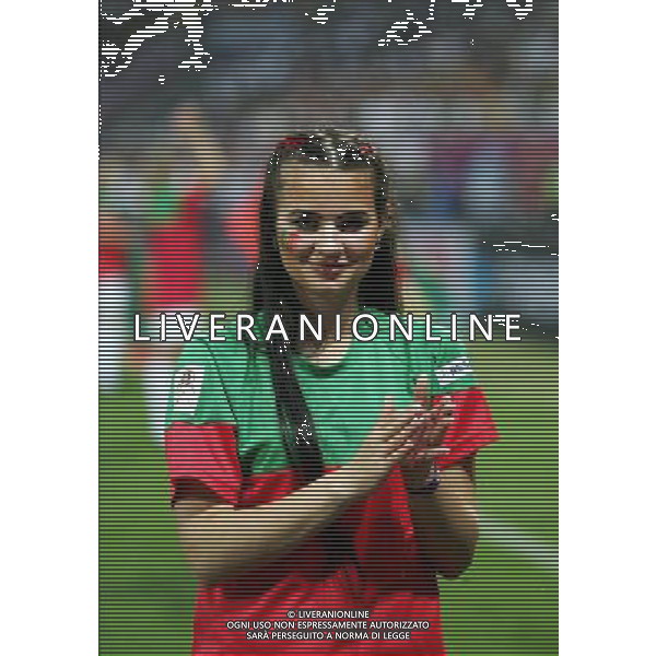 LWOW STADION OLIMPIJSKI 10.06.2012 EURO 2012 PILKA NOZNA GRUPA B NIEMCY - PORTUGALIA NZ OTWARCIE CEREMONIA DZIEWCZYNY FOT MICHAL NOWAK / NEWSPIX.PL LVIV OLYMPIC STADIUM 10.06.2012 EURO 2012 GROUP B GERMANY - PORTUGAL OPENING CEREMONY OF THE GAME MICHAL NOWAK / NEWSPIX.PL --- Newspix.pl /AG ALDO LIVERANI SAS - ITALY ONLY *** Local Caption *** .