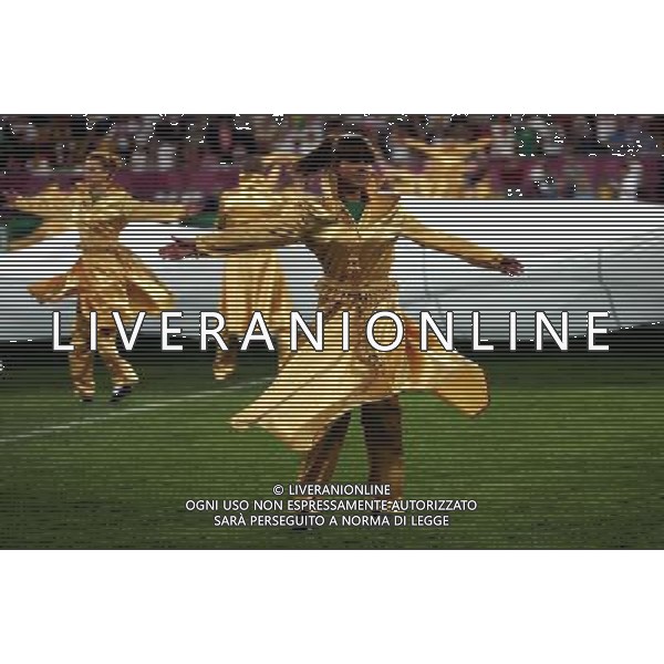 LWOW STADION OLIMPIJSKI 10.06.2012 EURO 2012 PILKA NOZNA GRUPA B NIEMCY - PORTUGALIA NZ OTWARCIE CEREMONIA DZIEWCZYNY FOT MICHAL NOWAK / NEWSPIX.PL LVIV OLYMPIC STADIUM 10.06.2012 EURO 2012 GROUP B GERMANY - PORTUGAL OPENING CEREMONY OF THE GAME MICHAL NOWAK / NEWSPIX.PL --- Newspix.pl /AG ALDO LIVERANI SAS - ITALY ONLY *** Local Caption *** .