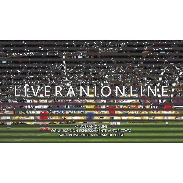 LWOW STADION OLIMPIJSKI 10.06.2012 EURO 2012 PILKA NOZNA GRUPA B NIEMCY - PORTUGALIA NZ OTWARCIE CEREMONIA DZIEWCZYNY FOT MICHAL NOWAK / NEWSPIX.PL LVIV OLYMPIC STADIUM 10.06.2012 EURO 2012 GROUP B GERMANY - PORTUGAL OPENING CEREMONY OF THE GAME MICHAL NOWAK / NEWSPIX.PL --- Newspix.pl /AG ALDO LIVERANI SAS - ITALY ONLY *** Local Caption *** .