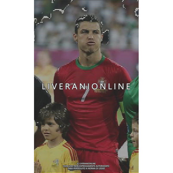 LWOW STADION OLIMPIJSKI 09.06.2012 EURO 2012 PILKA NOZNA GRUPA B NIEMCY - PORTUGALIA NZ CRISTIANO RONALDO POR FOT MICHAL NOWAK / NEWSPIX.PL LVIV OLYMPIC STADIUM 09.06.2012 EURO 2012 GROUP B GERMANY - PORTUGAL CRISTIANO RONALDO POR MICHAL NOWAK / NEWSPIX.PL --- Newspix.pl /AG ALDO LIVERANI SAS - ITALY ONLY *** Local Caption *** .