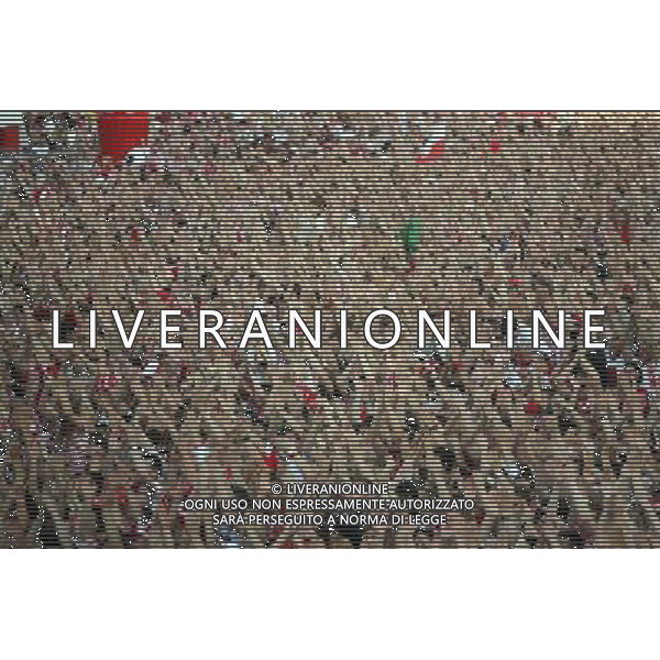 WARSZAWA 07.06.2012 STREFA KIBICA EURO 2012 NAJWIEKSZA STREFA KIBICA PODCZAS EURO 2012 MECZ POLSKA GRECJA THE BIGERST FAN ZONE IN EURO 2012 N Z. KIBICE FANI FANS FLAGI BARWY NARODOWE ZABAWA FOT.ALEKSANDER MAJDANSKI / NEWSPIX.PL --- Newspix.pl AG ALDO LIVERANI S A S ONLY ITALY *** Local Caption *** www.newspix.pl mail us: info@newspix.pl call us: 0048 022 23 22 222 --- Polish Picture Agency by Ringier Axel Springer Poland