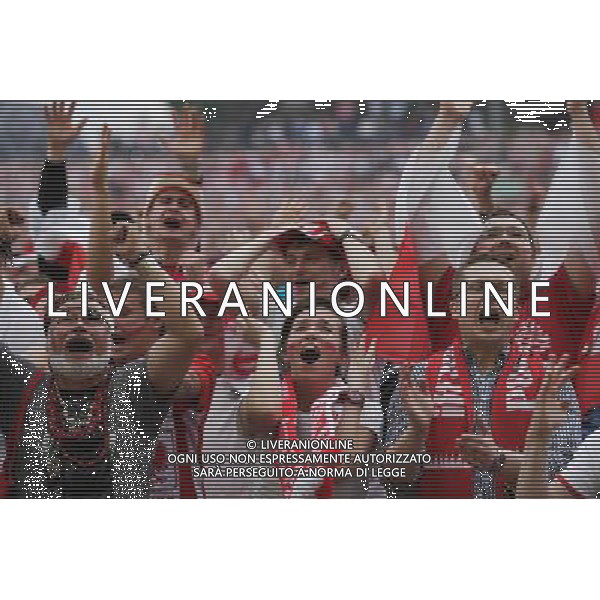 GDANSK 08.06.2012 STREFA KIBICA GDANSK N Z KIBICE OGLADAJA MECZ POLSKA GRECJA FOT MICHAL FLUDRA / NEWSPIX.PL Football fans watch the first UEFA EURO 2012 match inside the Gdansk\'s FanZone --- Newspix.pl AG ALDO LIVERANI S A S ONLY ITALY *** Local Caption *** www.newspix.pl mail us: info@newspix.pl call us: 0048 022 23 22 222 --- Polish Picture Agency by Ringier Axel Springer Poland