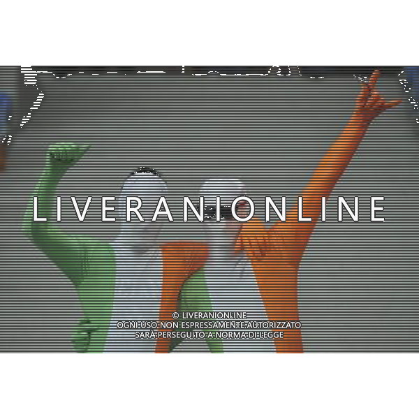 (120611) -- POZNAN, June 11, 2012 () -- Two fans of Ireland pose before the Group C match between Ireland and Croatia at the Euro 2012 football championships in Poznan, Poland, June 10, 2012. (/Wu Wei) (jyc) AG ALDO LIVERANI S A S ONLY ITALY