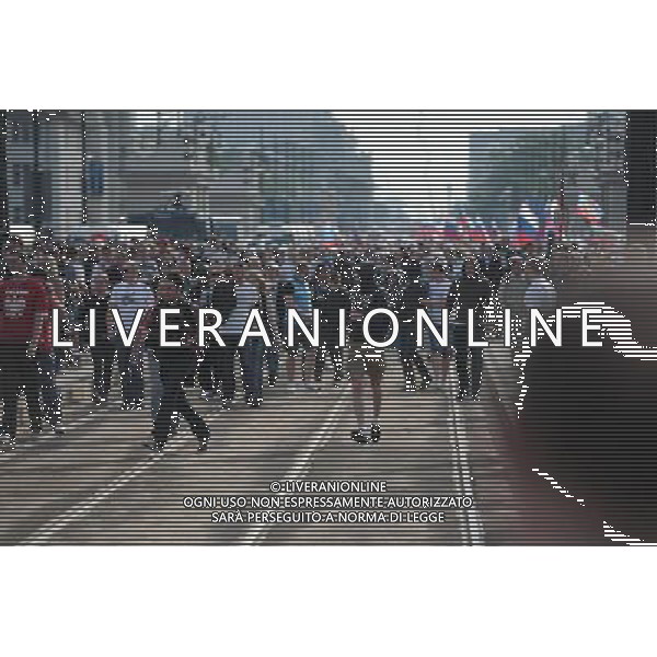 12.06.2012 WARSZAWA. PRZEMARSZ KIBICOW ROSYJSKICH NA STADION NARODOWY. FOTO. DAMIAN BURZYKOWSKI/NEWSPIX.PL POLISH HOOLIGANS CLASHED WITH POLICE DURING THE MARCH OF RUSSIAN SUPPORTERS BEFORE POLAND - RUSSIA GAME --- Newspix.pl /AGENZIA ALDO LIVERANI SAS - ITALY ONLY - Scontri tra la polizia e i tifosi prima dell\'incontro tra Polonia - Russia Campionati Europei UEFA 2012 Polonia/Ucraina Gruppo A Varsavia (Polonia) *** Local Caption *** www.newspix.pl mail us: info@newspix.pl call us: 0048 022 23 22 222 --- Polish Picture Agency by Ringier Axel Springer Poland