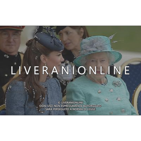 The Queen \' The Duke \' Duchess of Cambridge visit Vernon Park to mark a Fields in Trust project for the Diamond Jubilee. Nottingham, England. 13-6-12 /PHOTOSHOT/AG ALDO LIVERANI SAS - ITALY ONLY -