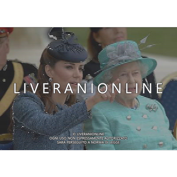 The Queen \' The Duke \' Duchess of Cambridge visit Vernon Park to mark a Fields in Trust project for the Diamond Jubilee. Nottingham, England. 13-6-12 /PHOTOSHOT/AG ALDO LIVERANI SAS - ITALY ONLY -