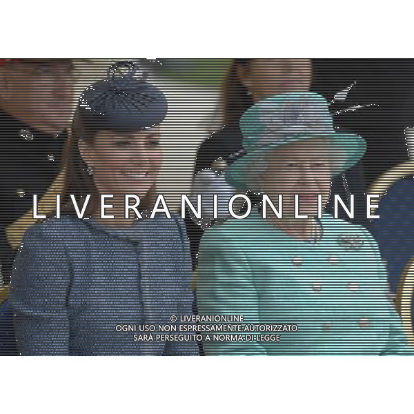 The Queen \' The Duke \' Duchess of Cambridge visit Vernon Park to mark a Fields in Trust project for the Diamond Jubilee. Nottingham, England. 13-6-12 /PHOTOSHOT/AG ALDO LIVERANI SAS - ITALY ONLY -