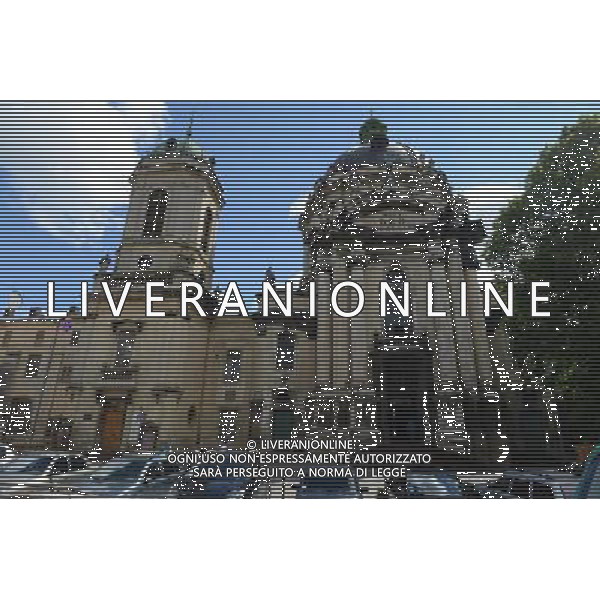 (120614) -- LVIV, June 14, 2012 () -- Photo taken on June 13, 2012 shows a church in Lviv, Ukraine, which is the host city for matches of Euro 2012 football championships Group B. (/Li Jundong) (bxf) ©photoshot/AGENZIA ALDO LIVERANI SAS - ITALY ONLY - Lviv, in Ucraina, citta\' ospitante delle partite dei campionati di calcio Euro 2012 Group B, 14 giugno 2012