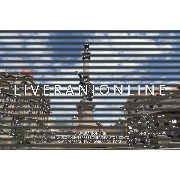 (120614) -- LVIV, June 14, 2012 () -- Photo taken on June 13, 2012 shows a monument in Lviv, Ukraine, which is the host city for matches of Euro 2012 football championships Group B. (/Ma Ning) (bxf) ©photoshot/AGENZIA ALDO LIVERANI SAS - ITALY ONLY - Lviv, in Ucraina, citta\' ospitante delle partite dei campionati di calcio Euro 2012 Group B, 14 giugno 2012