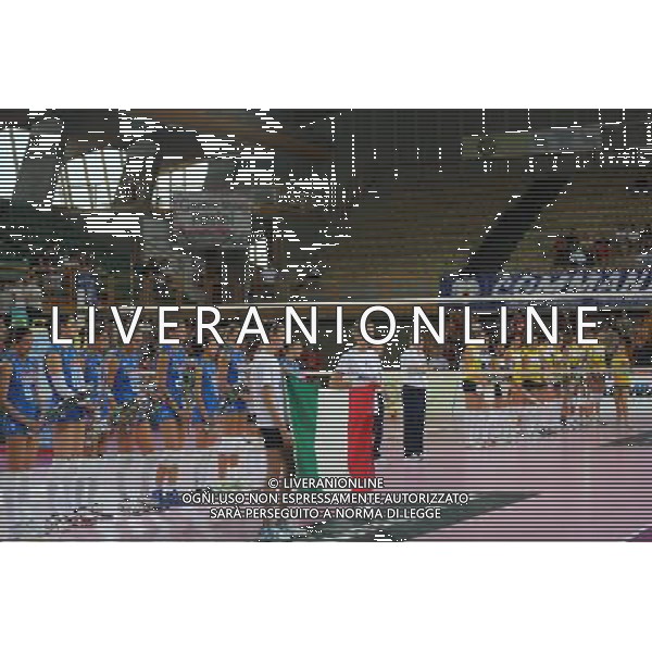 NAZIONALE PALLAVOLO FEMMINILE ITALIA EMILIA amichevole di Volley per i terremotati dell\'emilia, Montichiari (Bs) 17 giugno 2012. ©Fotolive Filippo Venezia/AGENZIA ALDO LIVERANI SAS