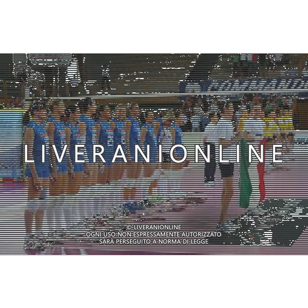 NAZIONALE PALLAVOLO FEMMINILE ITALIA EMILIA amichevole di Volley per i terremotati dell\'emilia, Montichiari (Bs) 17 giugno 2012. ©Fotolive Filippo Venezia/AGENZIA ALDO LIVERANI SAS