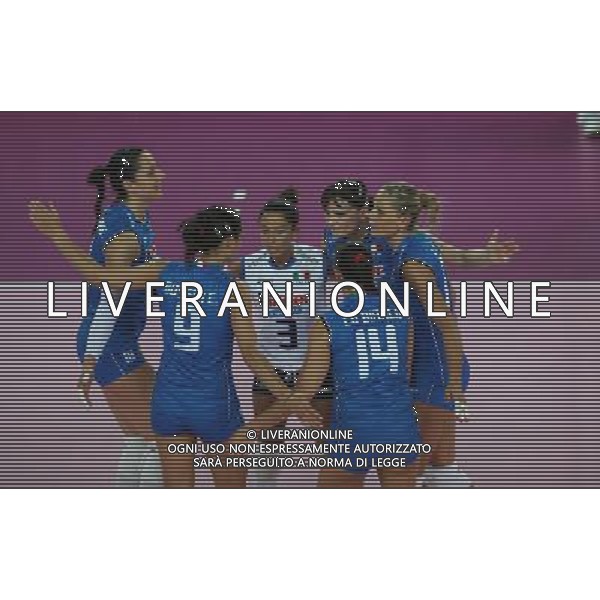 NAZIONALE PALLAVOLO FEMMINILE ITALIA EMILIA amichevole di Volley per i terremotati dell\'emilia, Montichiari (Bs) 17 giugno 2012. ©Fotolive Filippo Venezia/AGENZIA ALDO LIVERANI SAS
