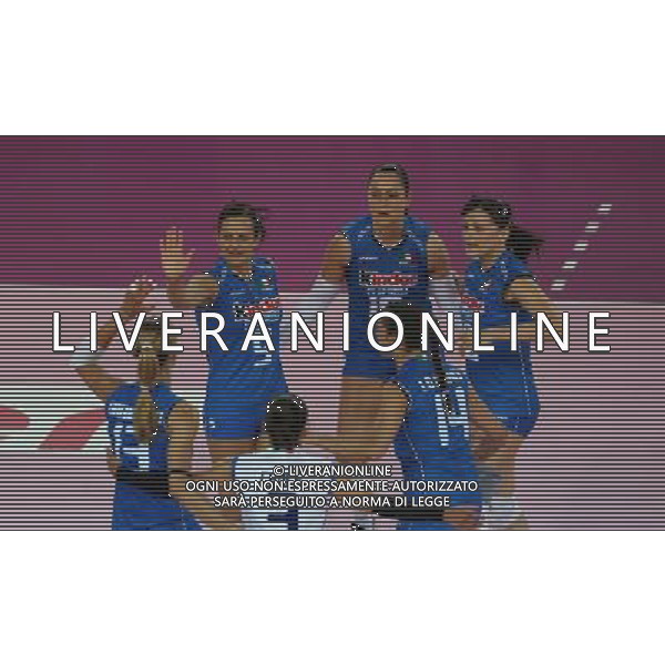 NAZIONALE PALLAVOLO FEMMINILE ITALIA EMILIA amichevole di Volley per i terremotati dell\'emilia, Montichiari (Bs) 17 giugno 2012. ©Fotolive Filippo Venezia/AGENZIA ALDO LIVERANI SAS