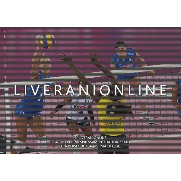 NAZIONALE PALLAVOLO FEMMINILE ITALIA EMILIA amichevole di Volley per i terremotati dell\'emilia, Montichiari (Bs) 17 giugno 2012. nella foto Gioli Simona ©Fotolive Filippo Venezia/AGENZIA ALDO LIVERANI SAS