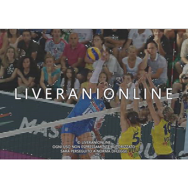 NAZIONALE PALLAVOLO FEMMINILE ITALIA EMILIA amichevole di Volley per i terremotati dell\'emilia, Montichiari (Bs) 17 giugno 2012. nella foto Costagrande Carolina ©Fotolive Filippo Venezia/AGENZIA ALDO LIVERANI SAS