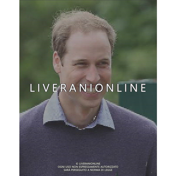 LYMPNE, ENGLAND - JUNE 06: Prince William, Duke of Cambridge smiles during a visit to Port Lympne Wild Animal Park on June 6, 2012 in Port Lympne, England. Prince William, Duke of Cambridge was visiting the park to meet staff and rhinos involved in a translocation project. The Aspinall Foundation along with the Tusk Trust and the George Adamson Trust are combining forces to stage a rare translocation of three captive born black rhino to Mkomazi National Park in Tanzania in order to rejuvenate numbers of the black rhino in the area. The three animals are being airlifted in a dedicated DHL Boeing 757 from Manston Airport in Kent direct to Kilimanjaro Int Airport in Tanzania. The three black rhino have been donated by Damian Aspinall, Chairman of The Aspinall Foundation, from their breeding group at Port Lympne Wild Animal Park in Kent. The reintroduction of endangered species to the wild to assist breeding programmes is a major focus of The Aspinall Foundation. Prince William, Duke of Cambridge as Patron of Tusk Trust and a dedicated campaigner against poaching visited the rhinos at Port Lympne ahead of their translocation and today released a speech via the BBC highlighting his dedication to the fight against the illegal trade of ivory. /PHOTOSHOT/ALDO LIVERANI