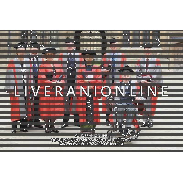 Aung San Suu Kyi receives her honorary degree along with seven other distinguished figures at the Encaenia ceremony in the Sheldonian Theatre, Oxford. 20th June 2012 /PHOTOSHOT/AG ALDO LIVERANI SAS - ITALY ONLY -